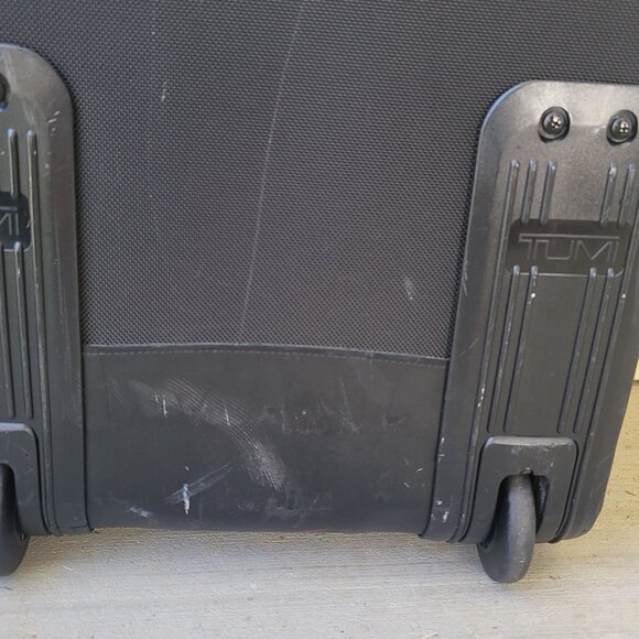 Vintage Tumi USA Black Ballistic Nylon 22" Wheeled Carry-On Suitcase (2243D4) - Picture 7 of 16